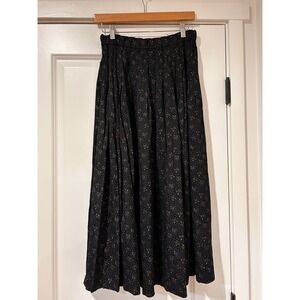 Vintage Eagles Eyes Bows Midi Skirt Women's Medium Coquette Balletcore Boho